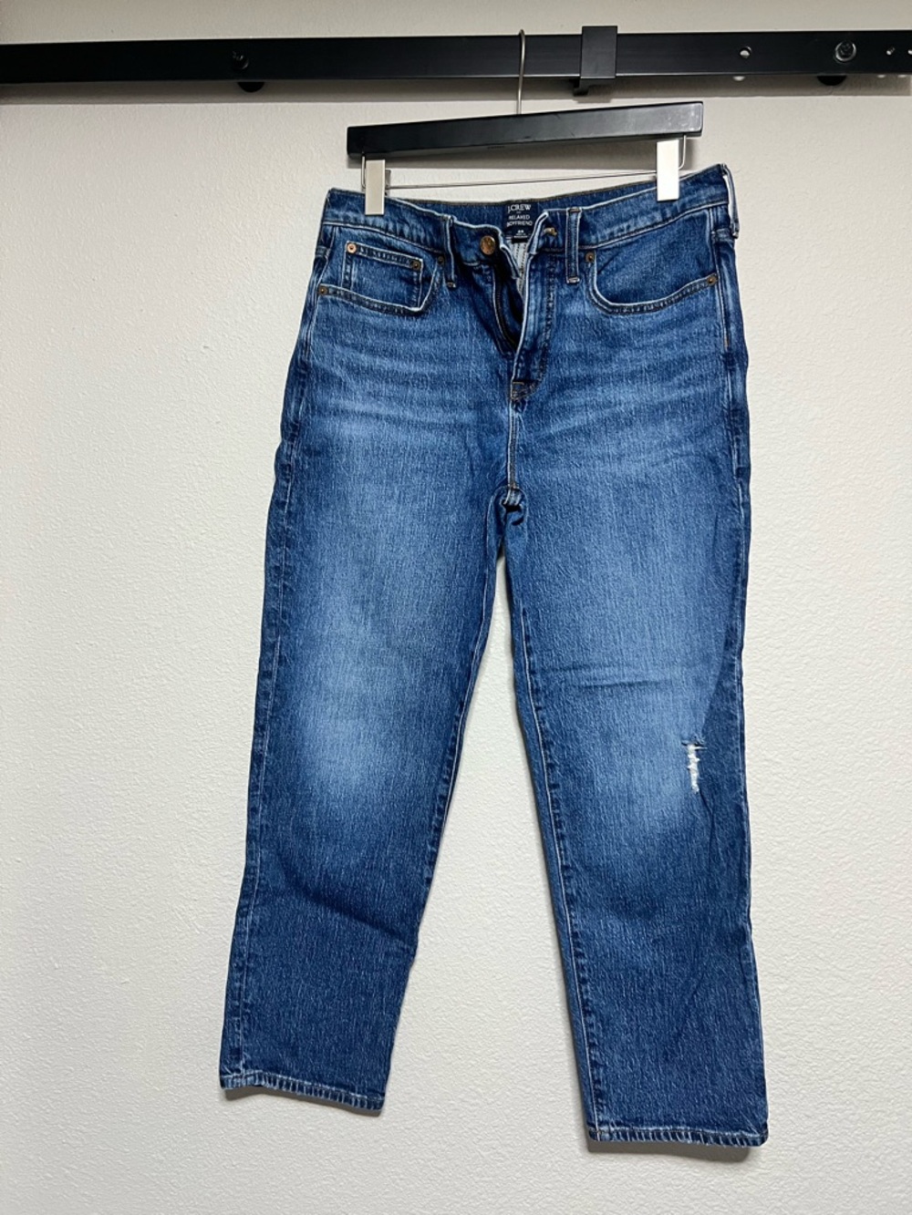 J. Crew Women's Boyfriend Jeans in Deep Blue